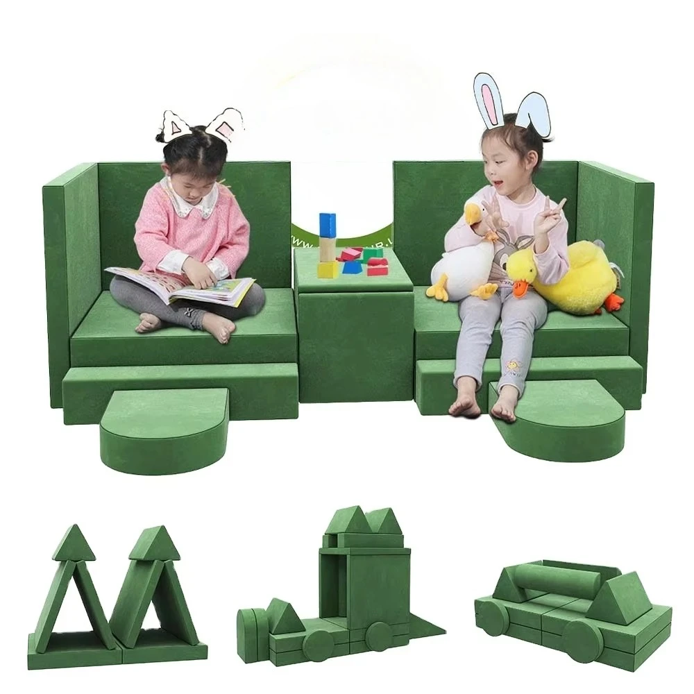 Furniture Education Chair Children's Combination Bed Sofa Children's Game Sofa Creative 18 Modular Foam Children's Sofa Chair