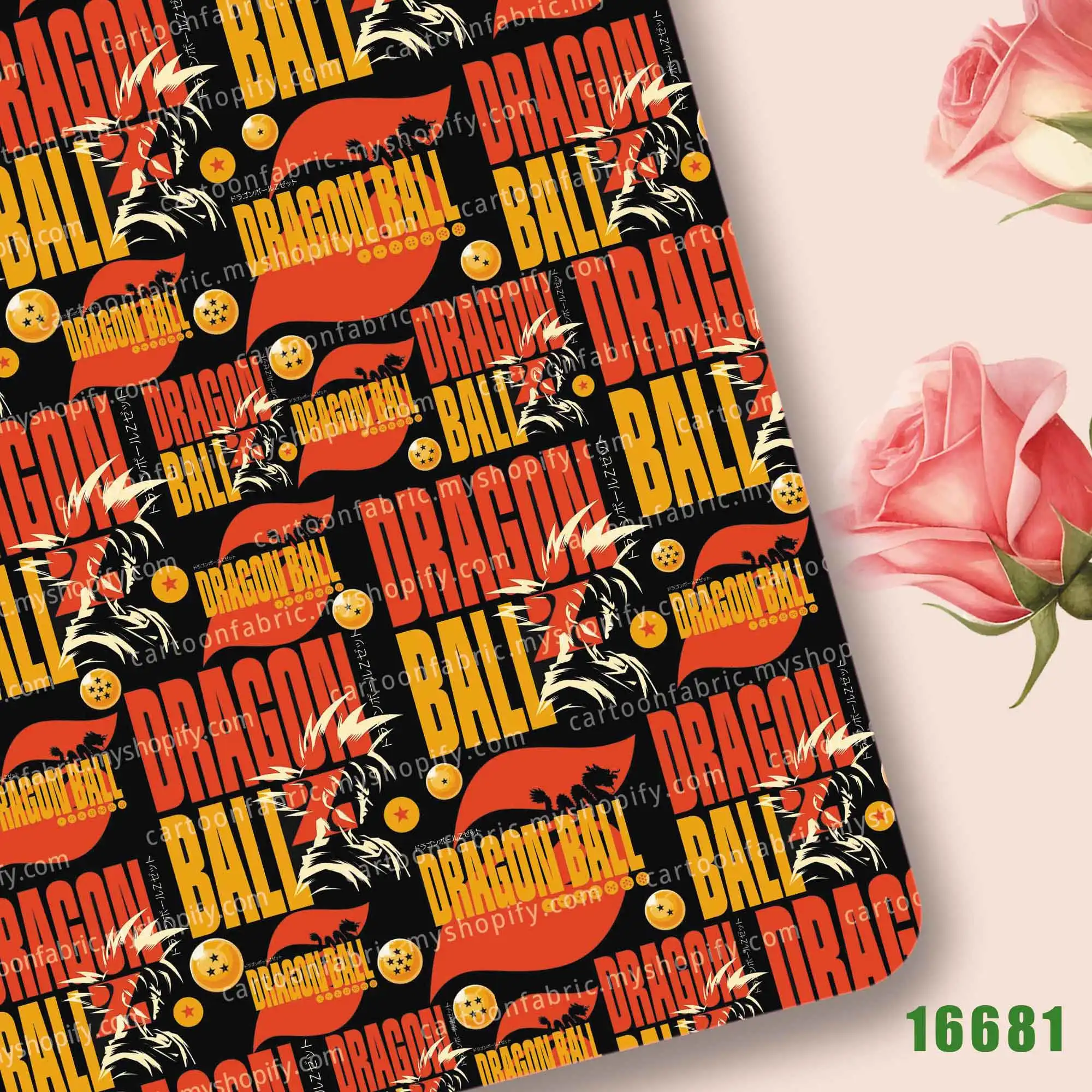 dragon ball Anime peripherals Fabric 140*50cm DIY Sewing Patchwork Quilting Baby Dress Printed Fabric Fabric Sewing Kids16673
