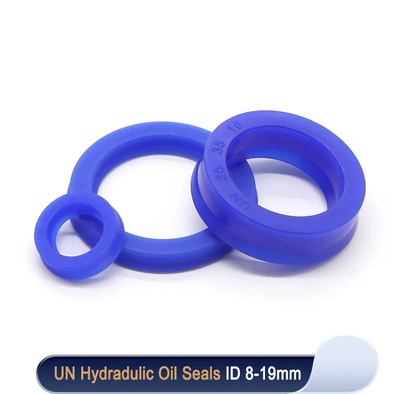 

UN Radial Shaft Hydraulic Seal ID 8-19mm (IDxODxTHK) Polyurethane Piston Shaft Piston Rod PU Single Lip U Cup Oil Seals