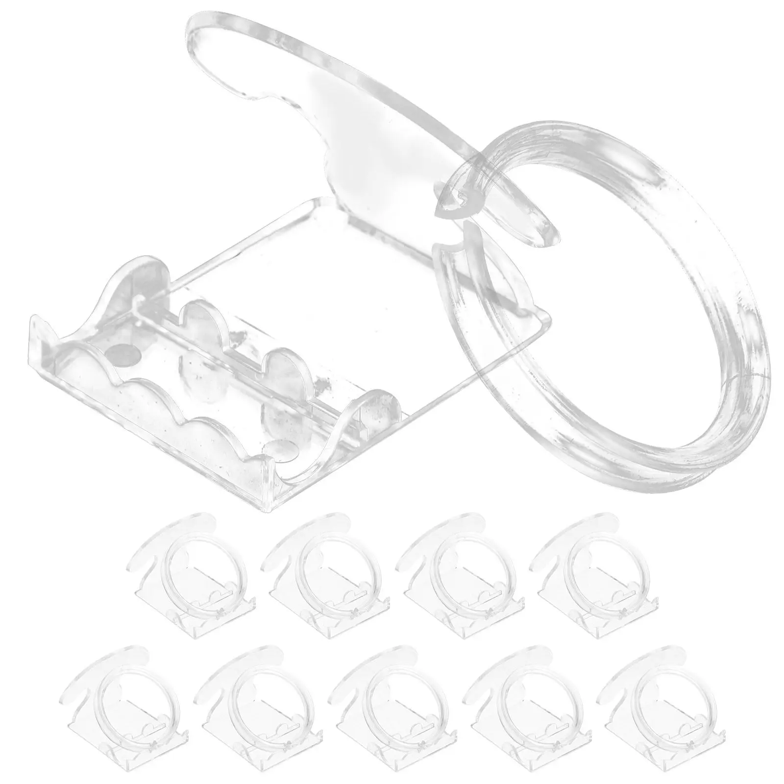 10Sets Sturdy Plastic Bracelet Storage Rack Multi Function Jewelry Display Stand for Desk Cabinet Shop Organization Decoration