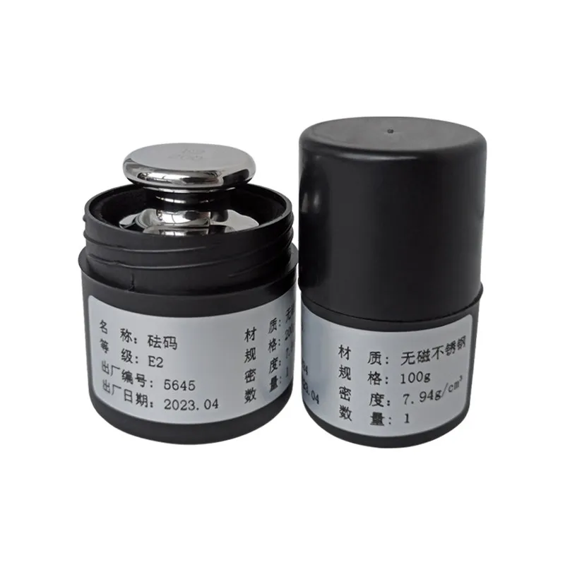 E2 grade weight Non-magnetic 316 stainless steel Standard weight Balance Calibration weight 100g/200g