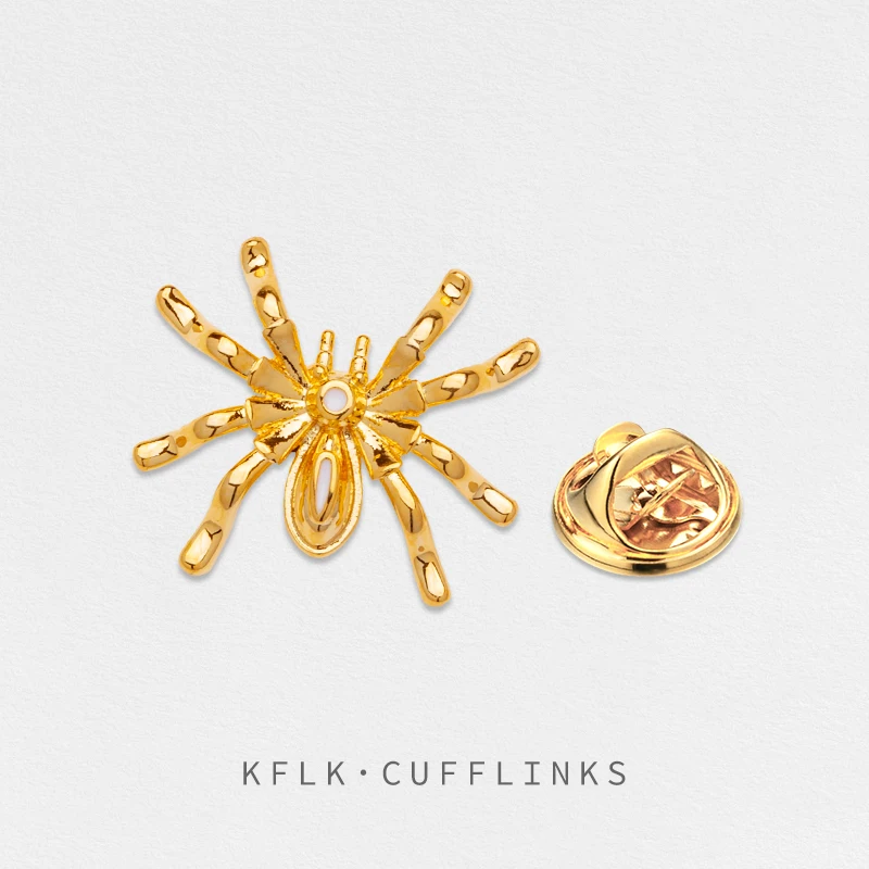 KFLK Fashion Brooch Pins exquisite insect spider Luxury Brand Brooche s For Women Men Costumes badge brooch jewelry wholesale