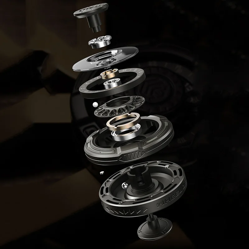 Fidget Spinner Roulette EDC Scelta luminosa Decisione difficile Giocattoli antistress Giroscopio con punta delle dita in metallo per decompressione del partito