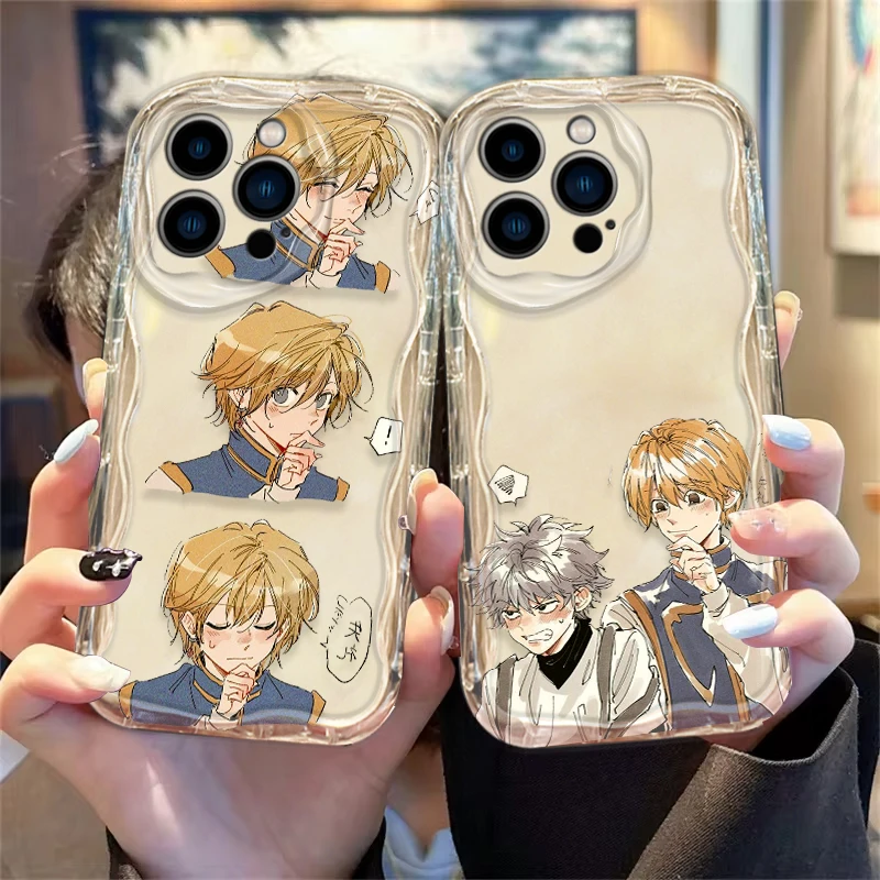 Kurapika Killua Zoldyck Cover For Apple iPhone 15 14 13 12 11 Pro X XR XS Max Plus 8 7 Plus SE Wave Oil Phone Case