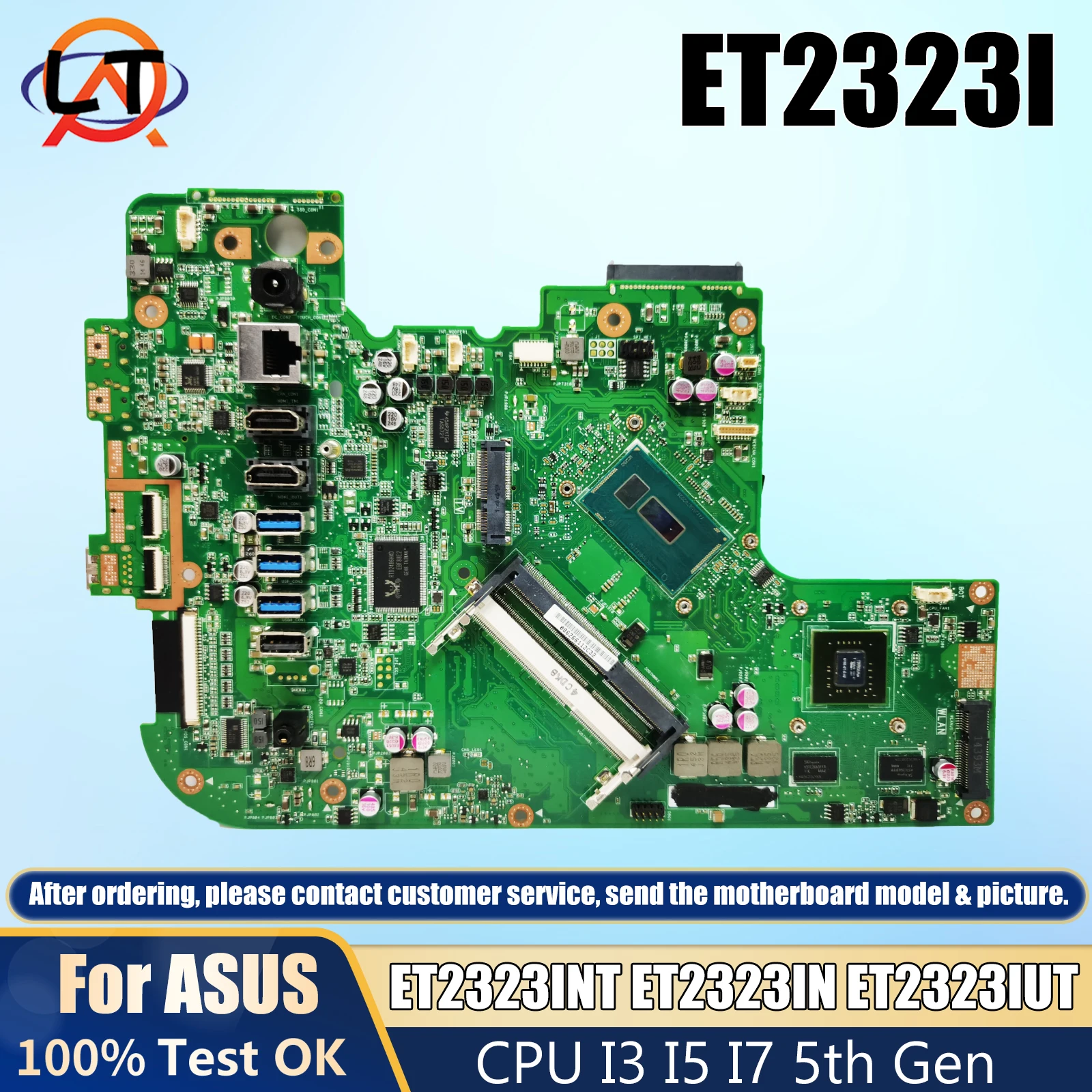 ET2323 Laptop Motherboard For ASUS ET2323I ET2323INT ET2323IN ET2323IUT Mainboard CPU I3 I5 I7 5th Gen GT840 100% Working Testd