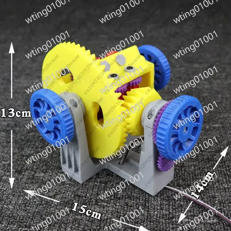 For Torson Self-locking Limited Slip Double Worm Gear 3D Printed Model Automotive Education Aid Teaching Tool Demonstration