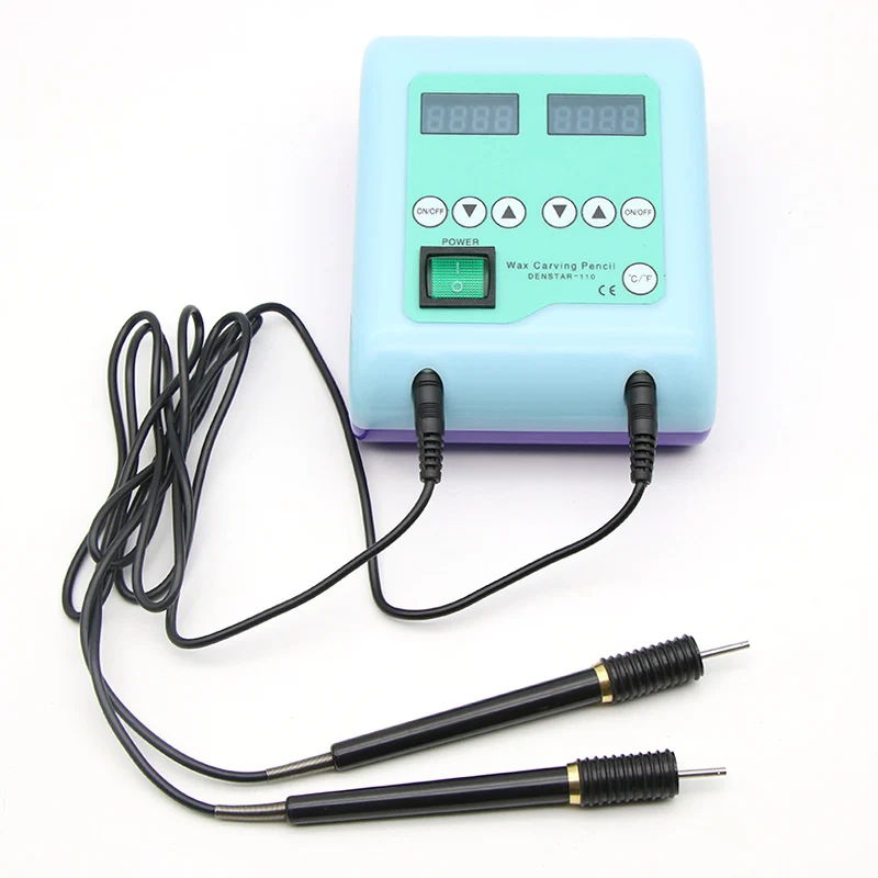 Dual Pen Electric Wax Carver LED Display Strong Thermal Conductivity Wax Carving Kit for Dental Lab Equipment