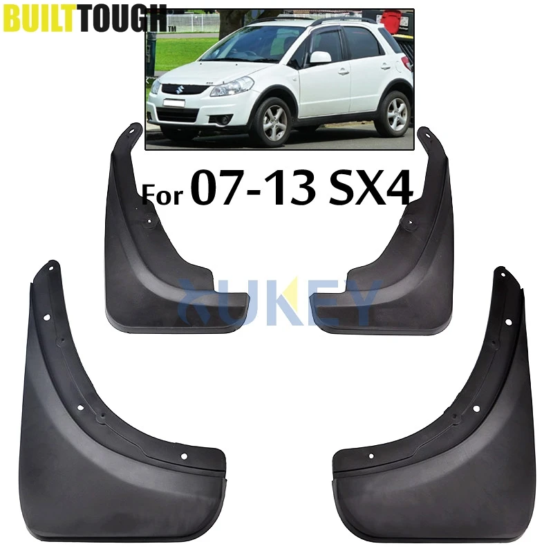Zestaw formowanych chlapaczy samochodowych do Suzuki SX4 Hatch 2007-2013 Chlapacze Chlapacze Chlapacze Błotniki Błotniki Przednie Tylne Stylizacja