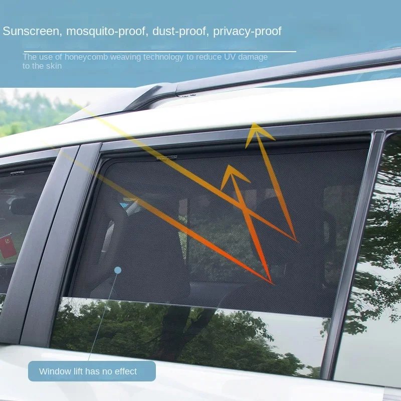 

Car sunshade, car window, sunscreen, heat insulation baffle, car magnetic suction mosquito-proof mesh, privacy curtain,