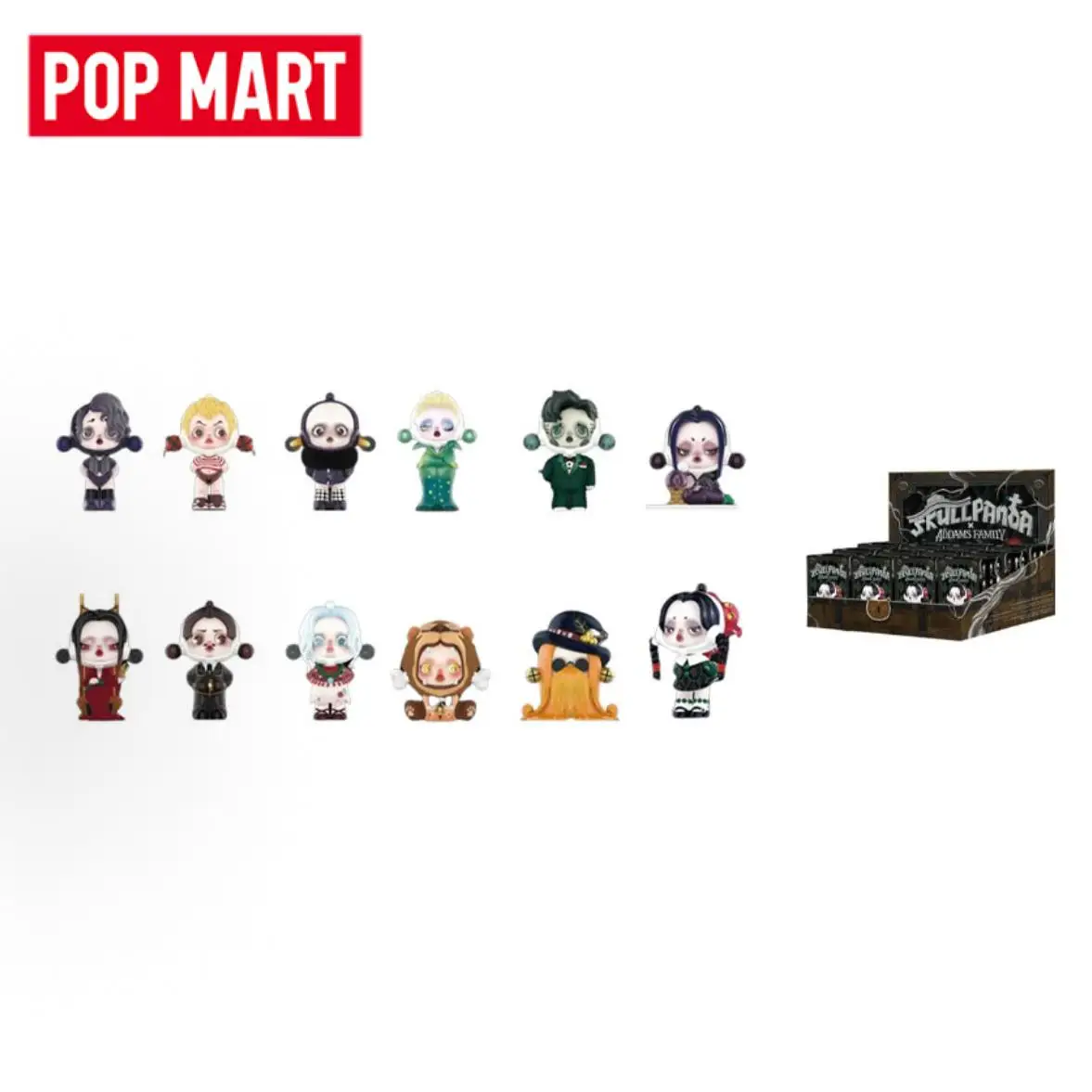 POP MART SKULLPANDA Addams Family Series Trendy Blind Random Box Toys Mystery Box Guess Bag Action Figure Surprise Gift