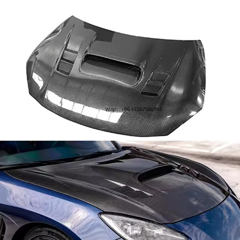 

Modified Carbon Fiber Fiber Front Front Engine Hood Bonnet Vented for GR86 Subaru BRZ 2021-2023