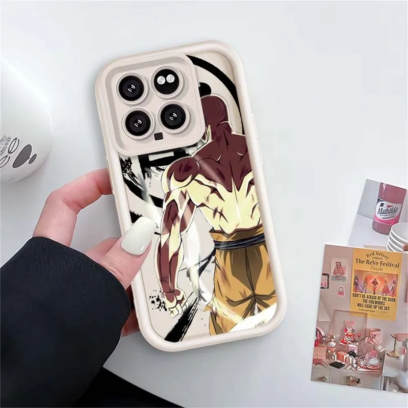 Casing HP Art D-Dragon Ball Cool Saiyan untuk Xiaomi Mi 17 15 14 13 12 14T 13T Pro Max Lite Eye Ladder