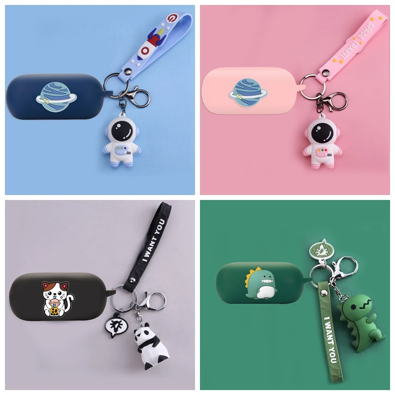 For Sony WF-C700N Case Cartoon Astronauts/Pandas/Dinosaurs Animal silicone Earphones Cover Cute For Sony C700N fundas