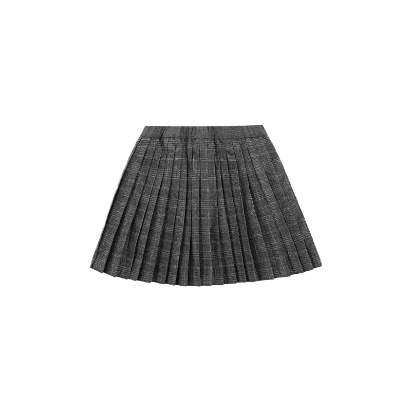 

OUYANG&IVAN Thickened Woolen Pleated Skirt for Girl BP2024 Fall/winter New Thin A-line Skirt