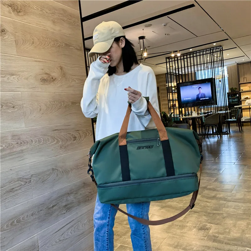 Short Trip Large Capacity Sports Running Travel Bag Handbag Multifunctional Crossbody Fitness Bag Luggage Bag Travel Duffels