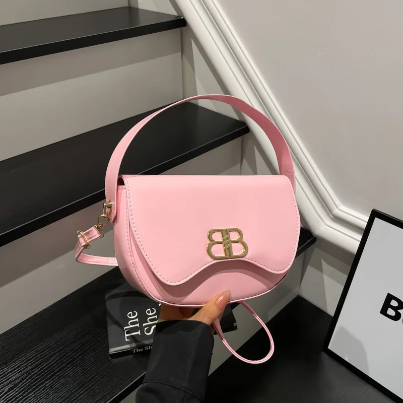 

French Style Saddle Purse Women 2025, New Luxury Top Handle Crossbody Bag, Versatile Shoulder Bag for Work & Casual