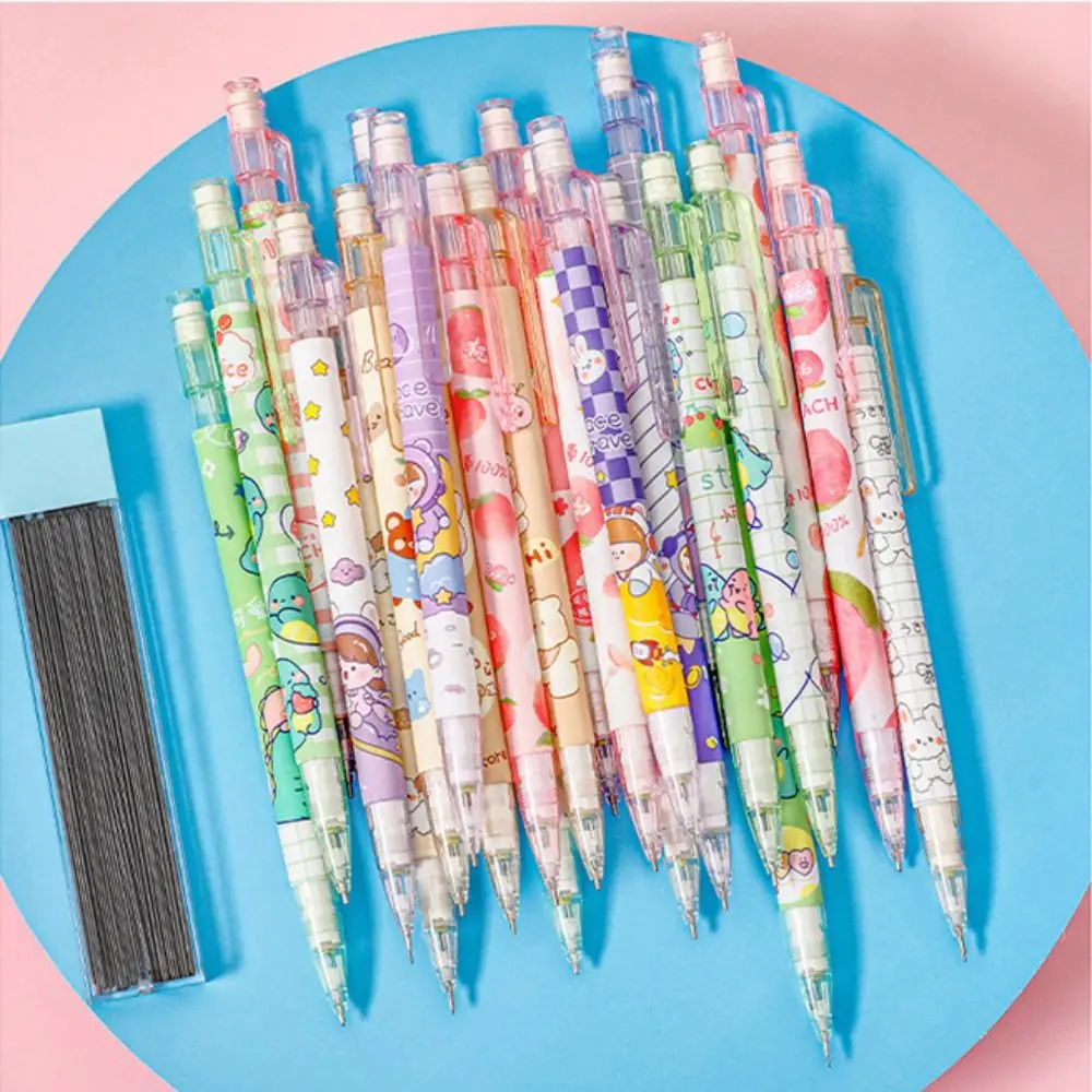 Writing Tool 0.5mm Mechanical Pencil Animals Peach Automatic Pencils Astronaut Cartoon Press Pen Students Prize