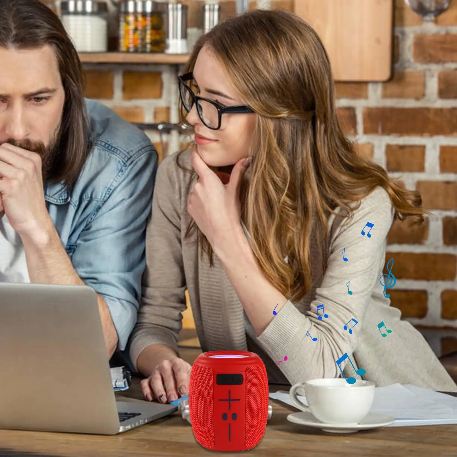 

Уличный динамик, беспроводной стереозвук с RGB-подсветкой, уличный динамик, беспроводной большой аудио для дома, спальни, гостиной, офиса, общежития