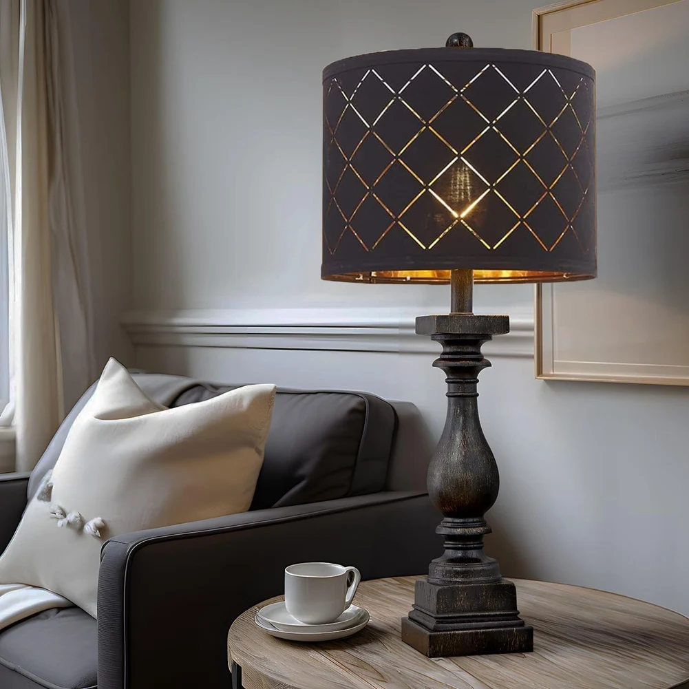 ABJN-2Pcs Lamp Shades,Drum Lampshades About 11.6Inchtopx12.6Inchbottomx9.8Inch High,Inches Lampshades For Table Lamp