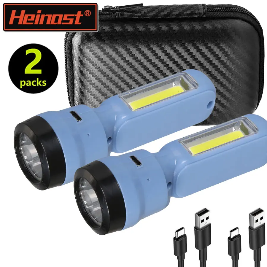 Portable Mini Torch Rechargeable Flashlight for Children Adult ABS Night Fishing LED Torch Built-in Battery Outdoor Camping Lamp