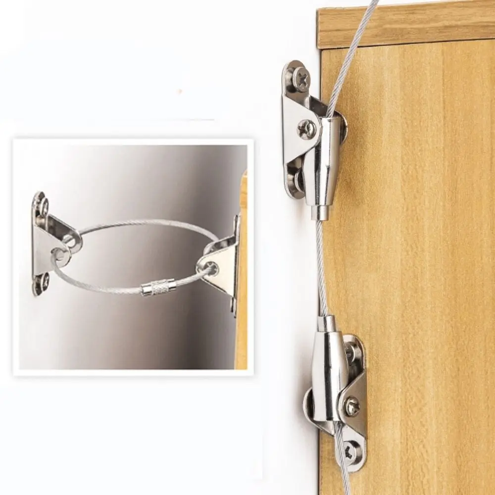 

Stainless Steel Anti-tip Strap Adjustable Protecting Baby Pet Furniture Wall Anchors Anti-Earthquake Prevention Device Wardrobes