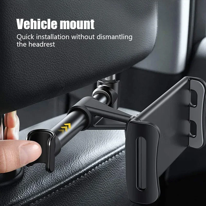 Universal 4-11 Inch Telescopic Car Rear Pillow Phone Holder Tablet Car Stand Seat Rear Headrest Mounting Bracket for Tablet Etc