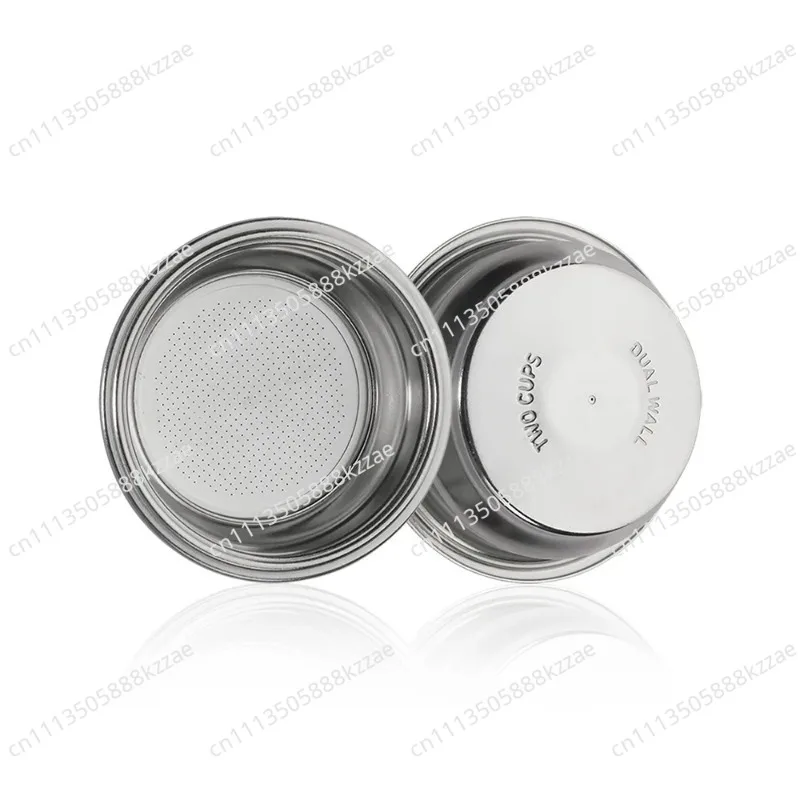 2 Cups Coffee Filter Basket Stainless Steel Coffee Machine Filter Double Cup Pressurized Porous for 58MM Portafilter Accessories