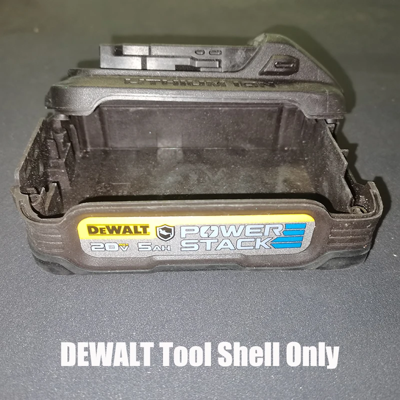 Imagem -03 - Dewalt-bateria Original Shell Dcbp520 Dcbp520g 20v 5.0ah Poder Etiqueta Prova do Óleo Anti Corrosão Preto Amarelo Shell Somente