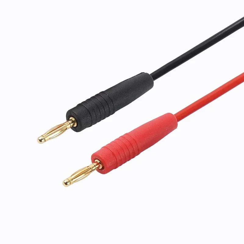 20Pcs 2mm Banana Plug Connector Banana Male Plugs Red Black Speaker Audio Wire Cable Connectors