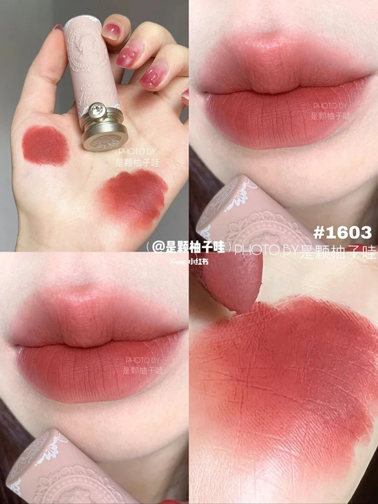 Colorrose geprägte Lippenstifte, feuchtigkeitsspendender Glitzer-Lipgloss, langlebig, sexy, praller, samtig, koreanisches Make-up, seltene Schönheitskosmetik