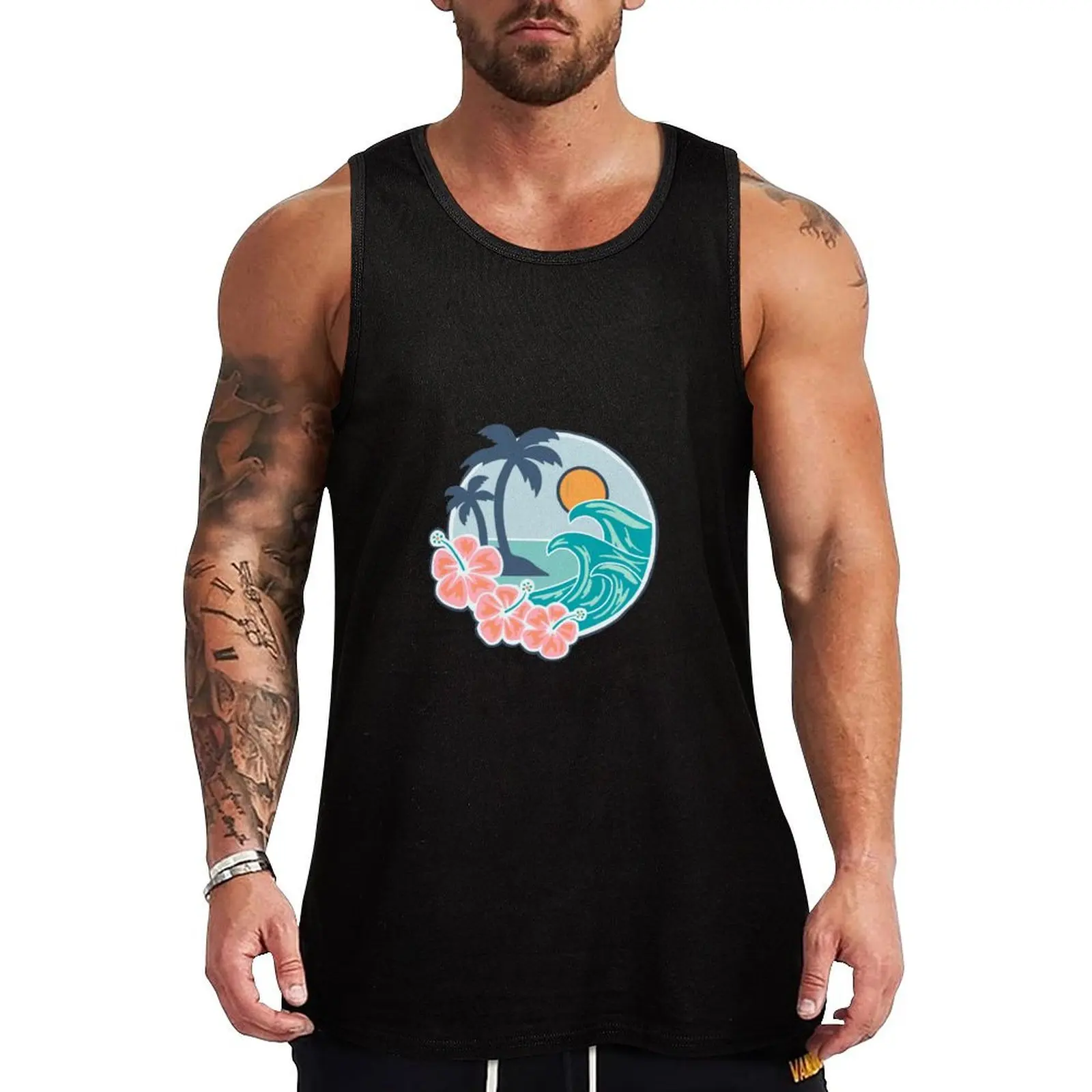

Beach Paradise Tank Top Sports Tank Top Moisture Wicking Quick Dry Shirt