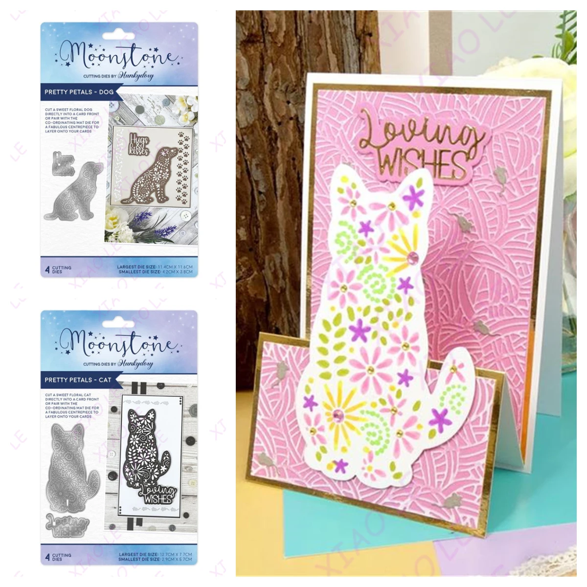 

Pretty Petals Dog Cat Metal Cutting Dies For DIY Scrapbooking Photo Cutting Die Paper Cards Embossing Decorative Craft New