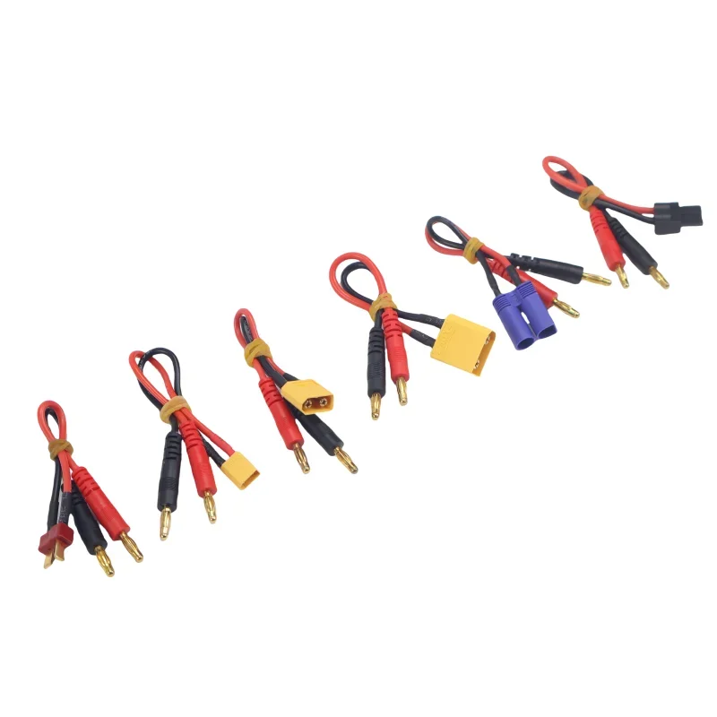 

15cmB6 charger balanced charging adapter cable XT30 XT60 XT90 EC3 EC5 TRX plug T plug insert 4.0mm banana head charging cable