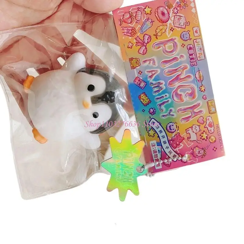 R6FD Funny Squeeze Penguins Toy с медленным восходящим и мягким силиконовым дизайном для снятия стресса затопить игрушку для