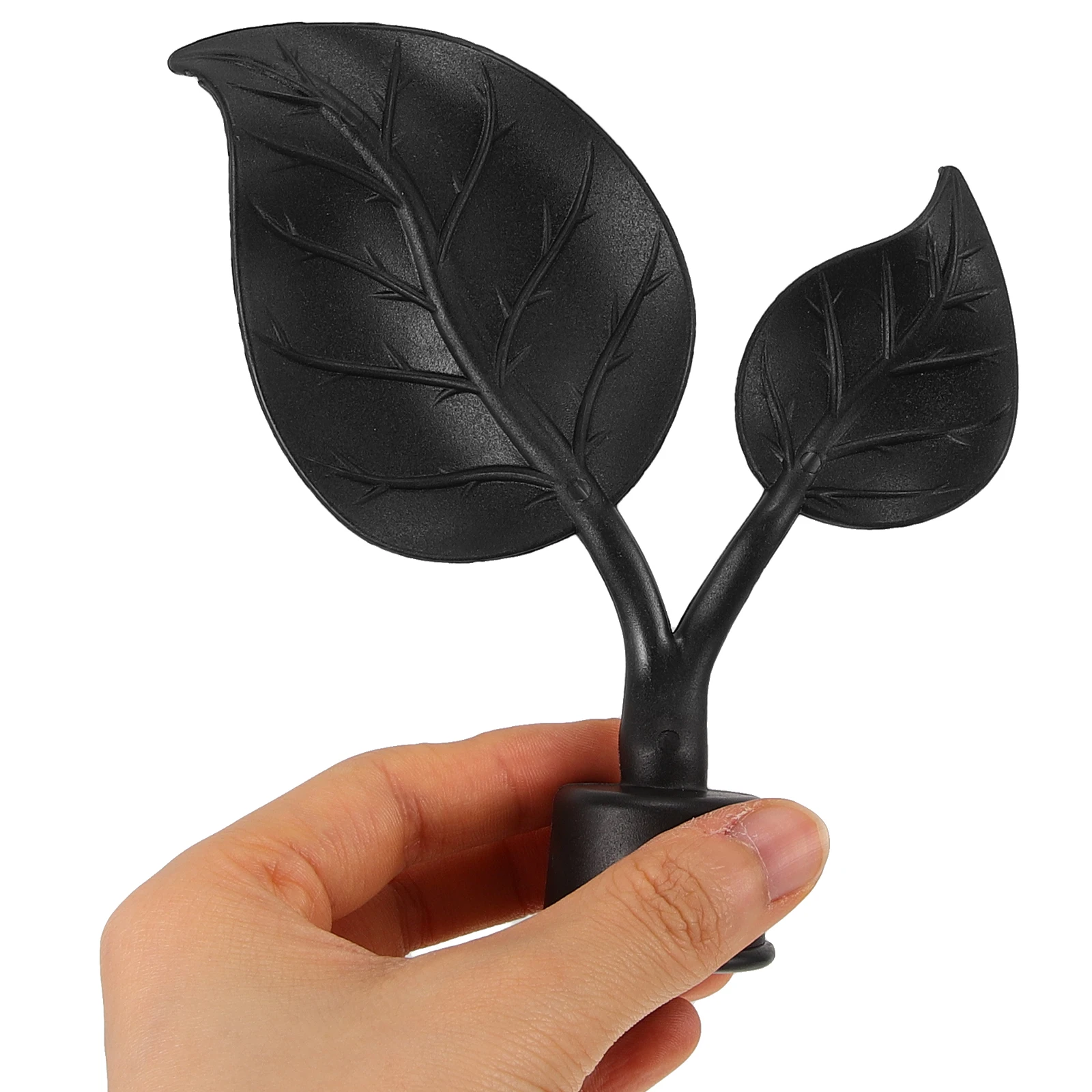 

4 Pcs Curtain Decorative Heads Plastic Finials Ends Only for Rods Final Shape Easy Install Modern Style