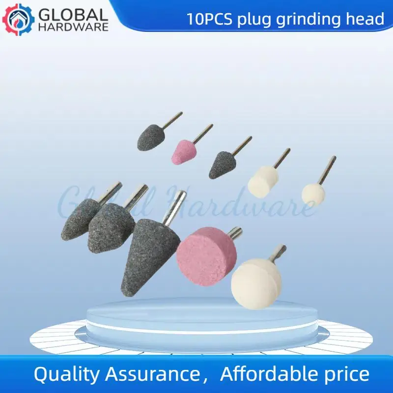 

Набор из 10 предметов, набор шлифовальных головок с керамической шлифовальной головкой, шлифовальный инструмент диаметром хвостовика 3 мм/6 мм