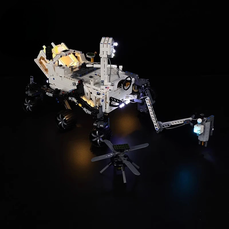 レゴテクニック NASA 火星探査機パーセバランス 42158 に適した LED 照明セット (ビルディングブロックは含まれません)