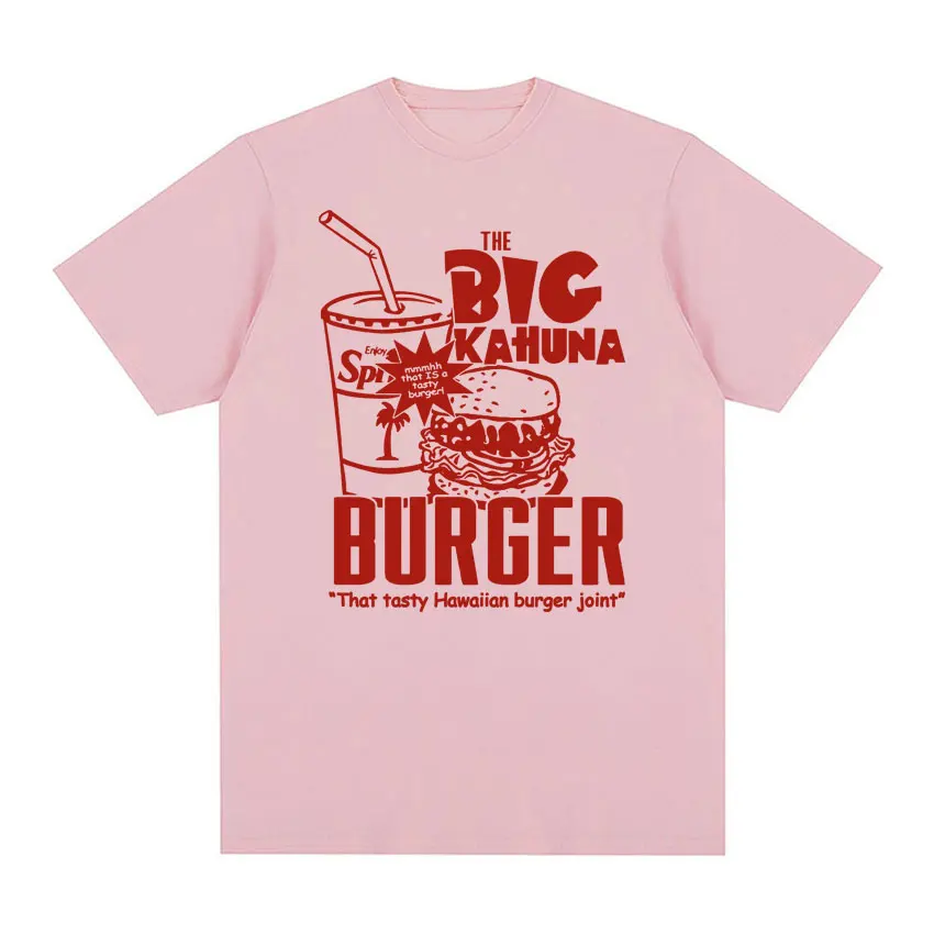 اللب الخيال 2 إخراج كوينتين تارانتينو تي شيرت الكبير كاهونا برغر تي شيرت مطبوع الرجال النساء ريترو عادية المتضخم التي شيرت