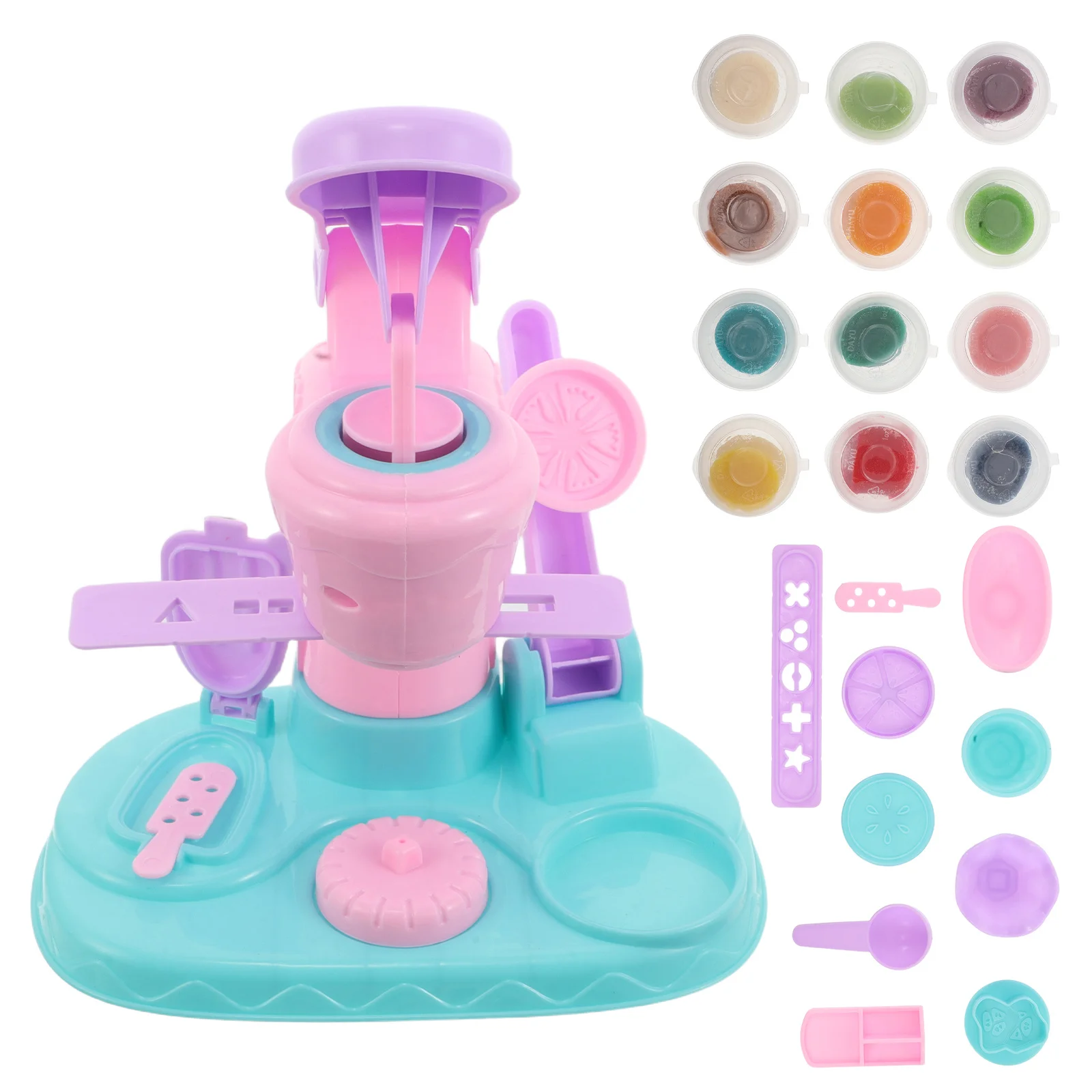 

1Set Ice Cream Clay Making Kit Pretend Playset Kids Dough Tools DIY Creative Molding Arts Crafts Toddlers Interactive Fun