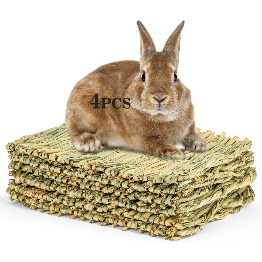 4 Pcs Natural Hay W… - image