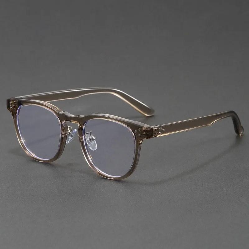 2026 New Retro Rivet Round Square Acetate Eyeglasses Classic Multi Color Optical Frame Unisex For Men Women view 3