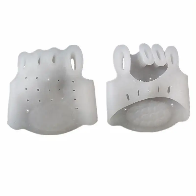 Five-Hole Toe Separator Thick Breathable Forefoot Foot Pad Arch Support Cushion Insert Accessory for Daily Shoe Use