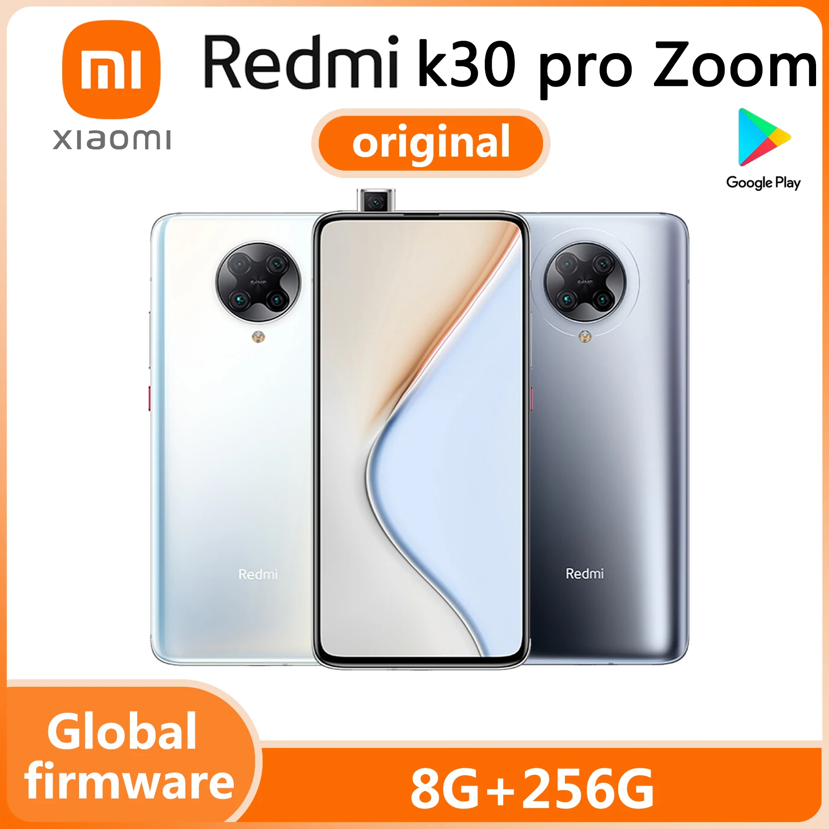 Global firmware Xiaomi Redmi K30 Pro Zoom 5G Qualcomm Snapdragon 865 celular Smartphone full netcom androidused phone