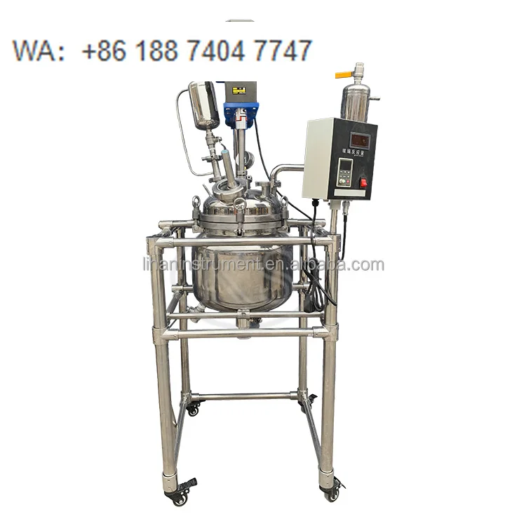 1 2 3 5 10 20 30 50 100 200L Lab Reactor Chemical Stainless Steel Jacket Jacketed Reactor Laboratory Electrical Heating Reactor