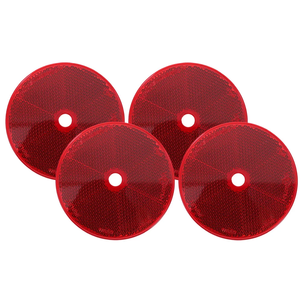 4 Pcs Reflector Reflectors for Driveway Entrance Mail Night Riding Plastic Trailer