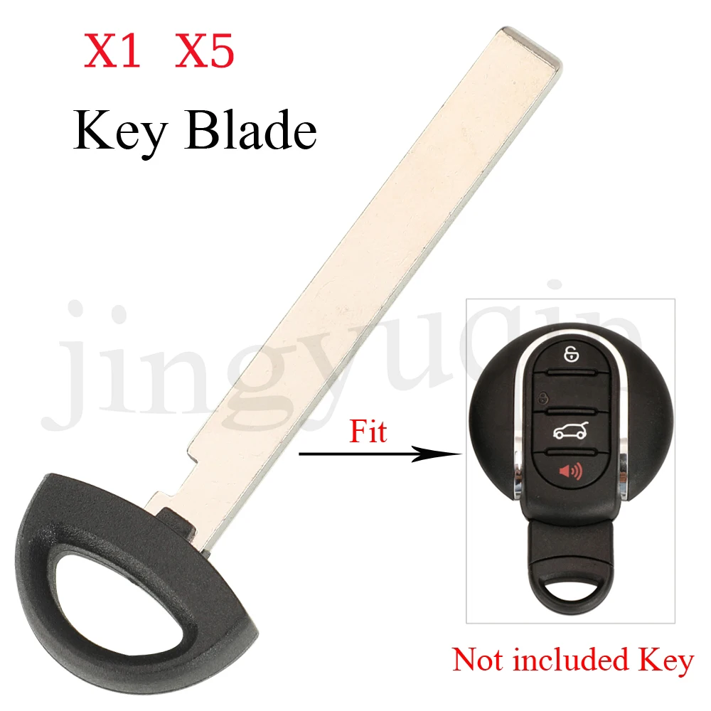 jingyuqin X1 X5 Uncut Smart Remote Car Key Blade Blank For BMW Mini Cooper Countryman Clubman F-Series F55 F56 2015-2018 Replace