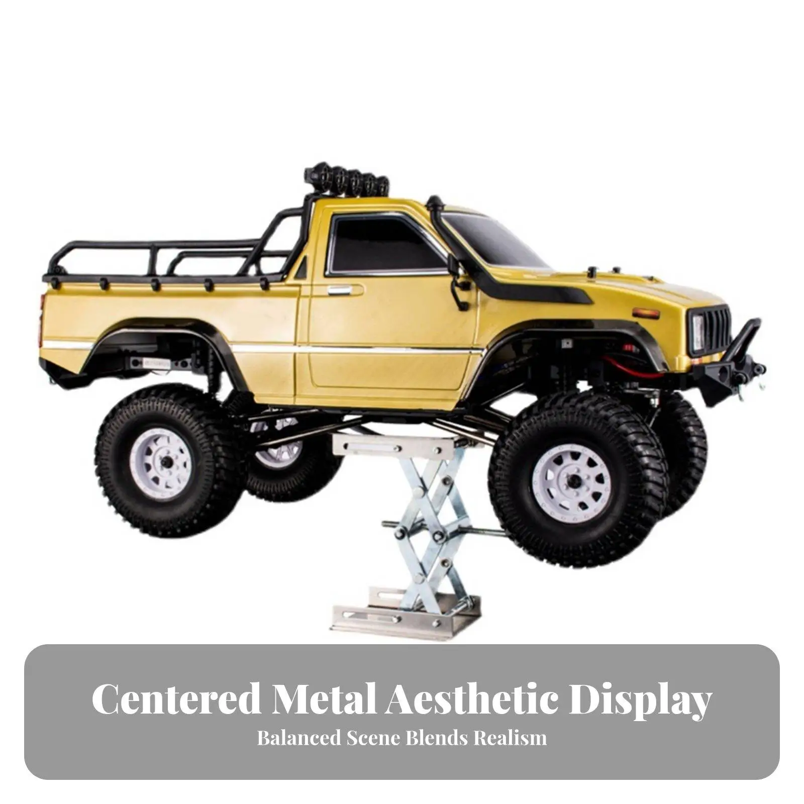 Sturdy Metal RC Car Lifting Base for Climbing Vehicle Repair Stand Adjustable Height Tool Compact Portable Hobby Workshop