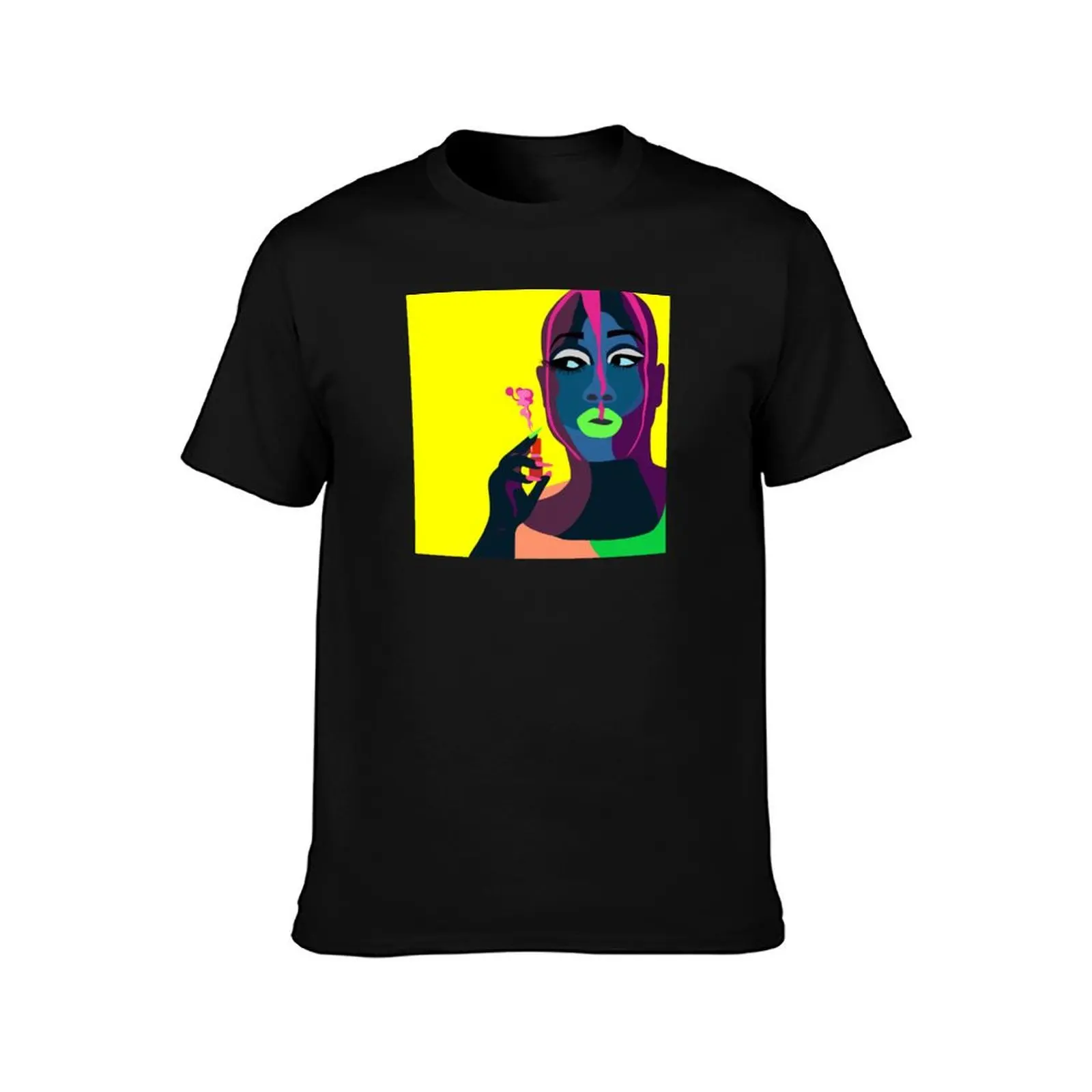 Bob The Drag Queen Neon Vector T-Shirt Big and Tall Basic Tee Shirt