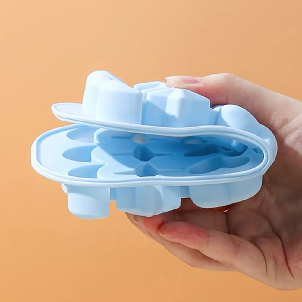 

2pcs Tray Cube Kitchen Supplies Mold Cartoon Trays Silicone PP Material Flexible Easy Release Ice Cube Trays Star Moon Heart