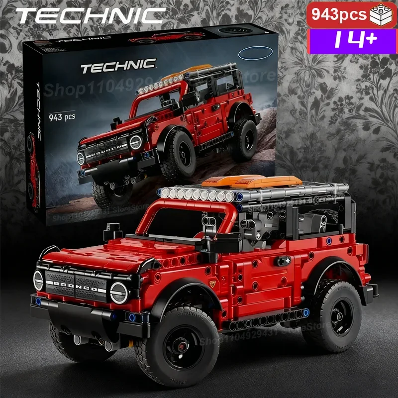 

In stock NEW Technical Off-Road Sports Cars Model Building Blocks Set Jeep Vehicle Children Education Toy Birthday Gifts 943pcs